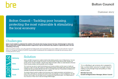 博尔顿委员会 - 解决贫困住房，保护最脆弱且刺激当地经济