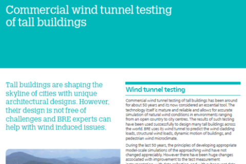 高层建筑的商业风隧道试验